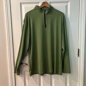 !! NWOT!! Green athletic quarter zip